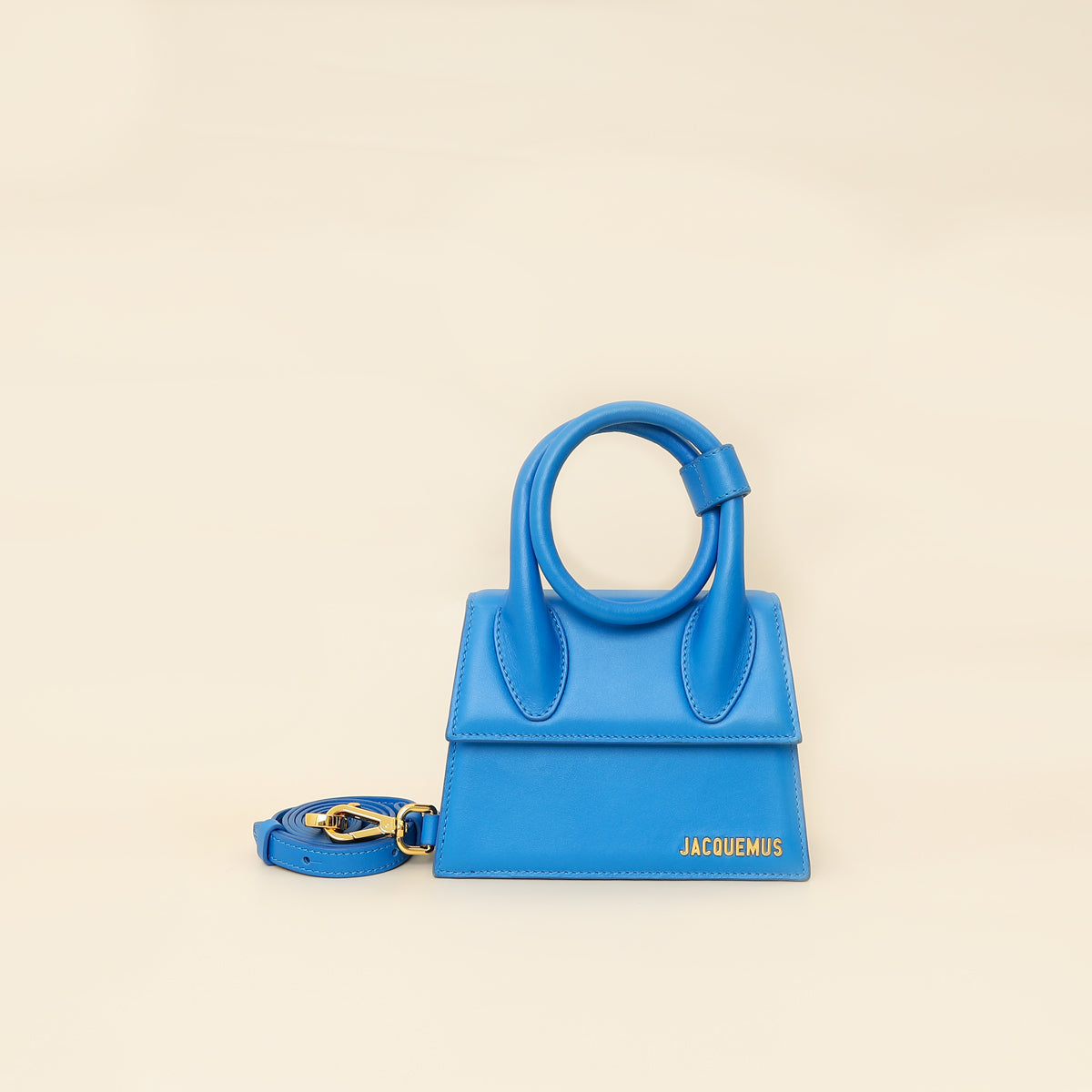 Jacquemus Blue Le Chiquito Noeud Bag