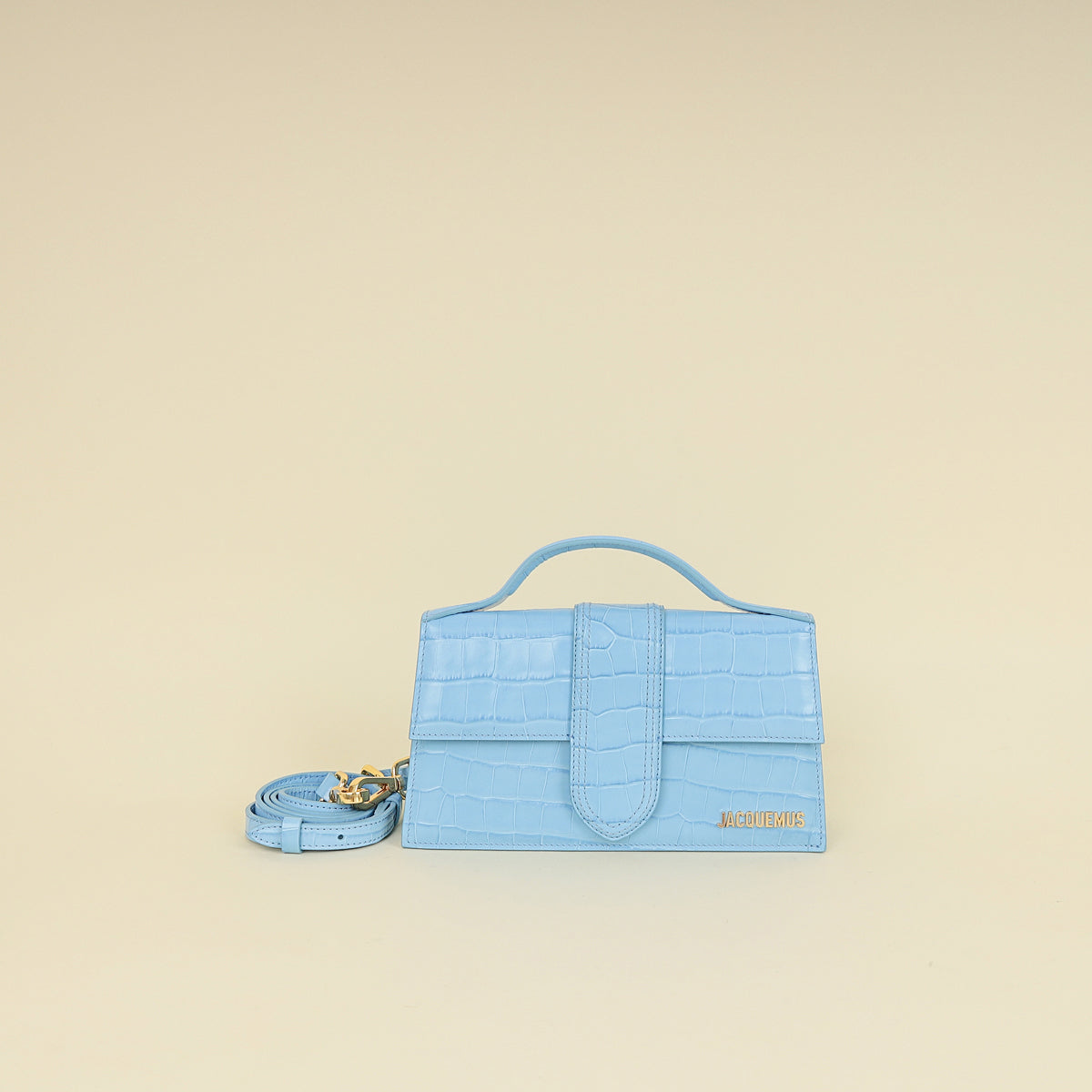 Jacquemus Gradient Blue Le Grand Bambino Crossbody Flap Bag