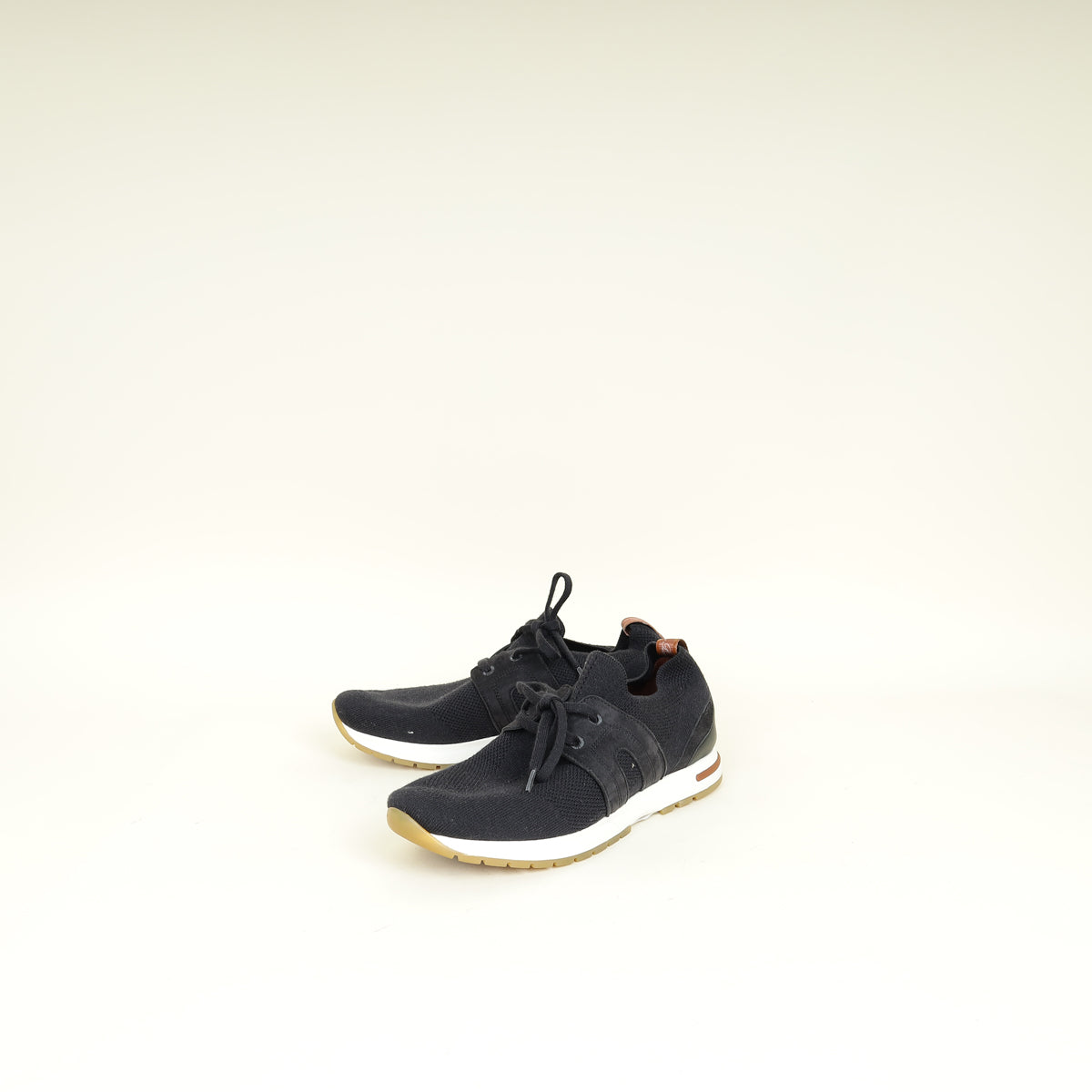 Loro Piana Black 360 LP Flexy Walk Sneakers 38.5