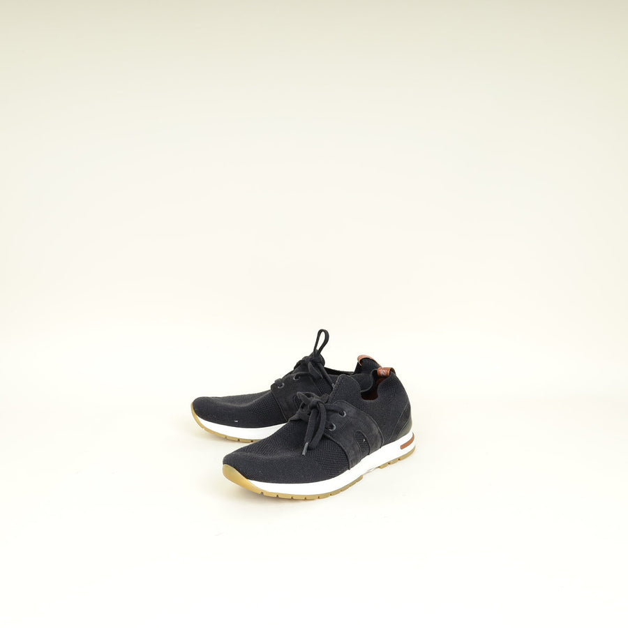 Loro Piana Black 360 LP Flexy Walk Sneakers 38.5