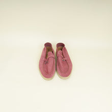 Loro Piana Noisette Rose Summer Charms Walk Loafers 39