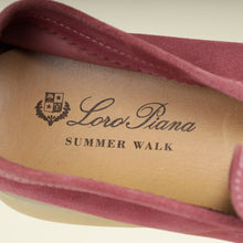 Loro Piana Noisette Rose Summer Charms Walk Loafers 39