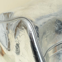 Louis Vuitton Metallic Silver Monogram Mirror Keepall Bandouliere 50 Bag
