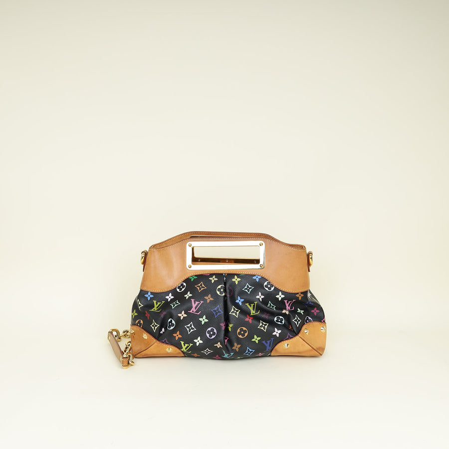 Louis Vuitton Black Multicolor Monogram Judy MM Bag
