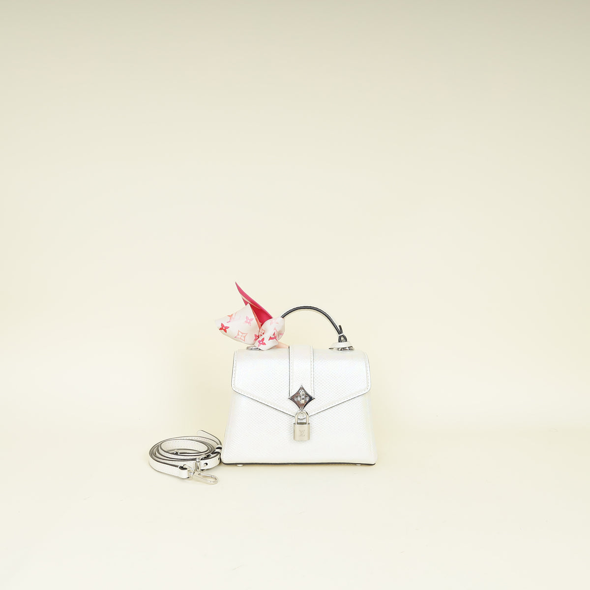Louis Vuitton White Petrol Rose Des Vents Mini Bag