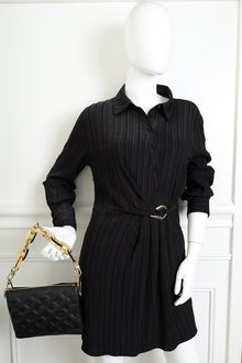 Louis Vuitton Black Monogram Embossed Coussin BB Bag