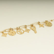 Louis Vuitton Gold Sweet Monogram Charm Bracelet