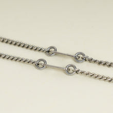 Louis Vuitton Silver Gold Round Rotating Pendant Necklace