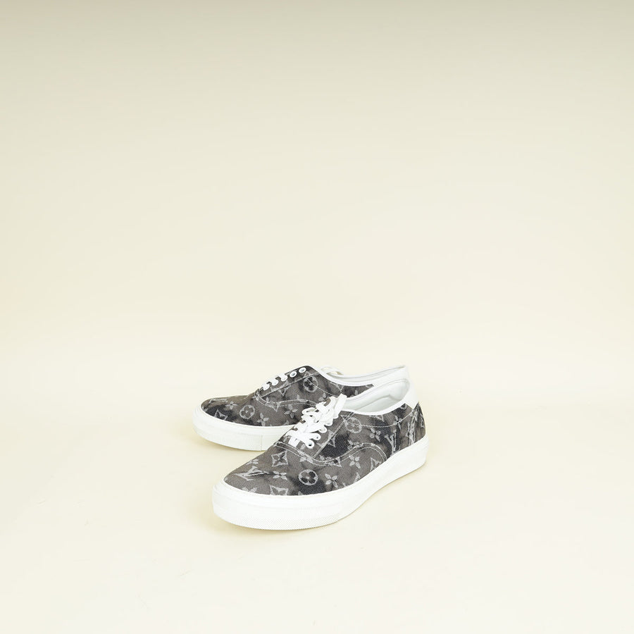Louis Vuitton Bicolor Monogram Denim Trocadero Men's Sneaker 7.5