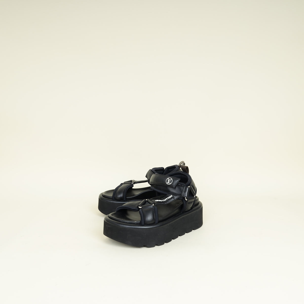 Louis Vuitton Black Pool Pillow Flat Comfort Sandal 36