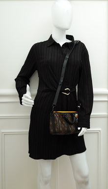 Louis Vuitton Monogram Black Macassar Keepall XS Zoom With Friends Bag