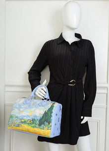 Louis Vuitton Periwinkle x Jeff Koons Masters Van Gogh Speedy 30 Bag