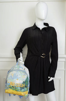 Louis Vuitton Periwinkle Multicolor x Jeff Koons Masters Van Gogh Palm Springs Backpack Bag