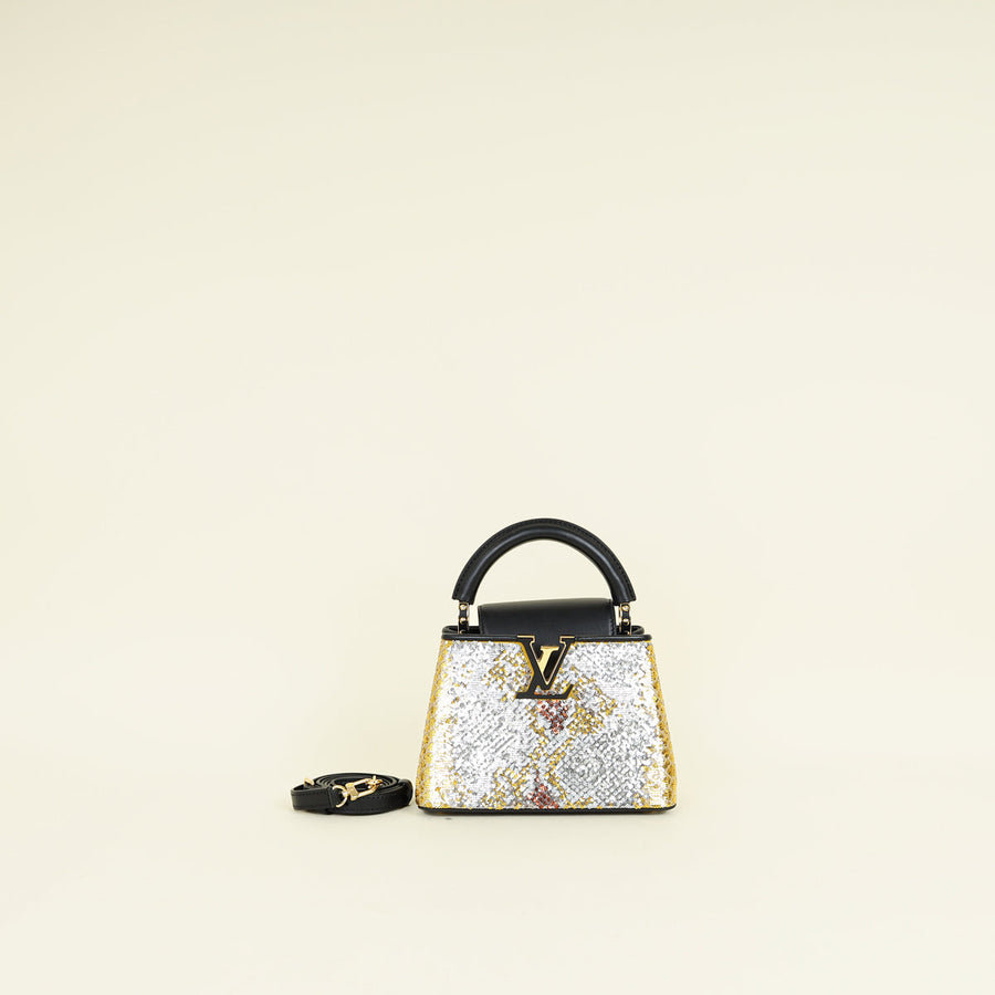Louis Vuitton Multicolor Ltd. Ed. Ramadan 2023 Sequins Mini Capucines Bag