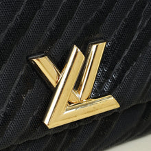 Louis Vuitton Black Sequins Embroidered Twist East West Shoulder Bag