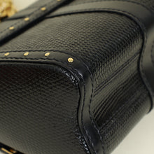 Louis Vuitton Black Lizard & Crystal Mini Twist Shoulder Bag