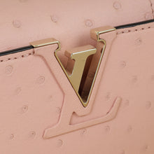 Louis Vuitton Pink Ostrich Mini Capucines Bag