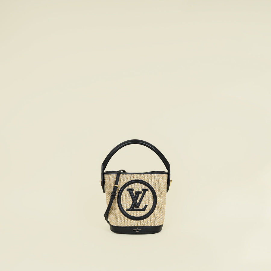 Louis Vuitton Bicolor Raffia Petit Bucket Bag