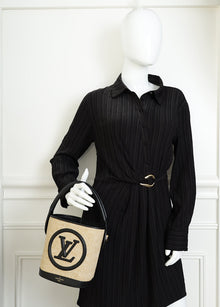 Louis Vuitton Bicolor Raffia Petit Bucket Bag