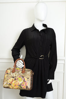 Louis Vuitton Metallic Gold Multicolor Monogram Garden Speedy Bandouliere 25 Bag