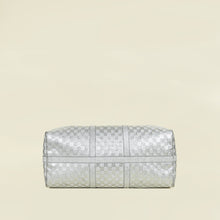 Louis Vuitton Metallic Silver Virgil Abloh Damier Glitter Keepall Bandouliere 50 Bag