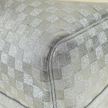 Louis Vuitton Metallic Silver Virgil Abloh Damier Glitter Keepall Bandouliere 50 Bag