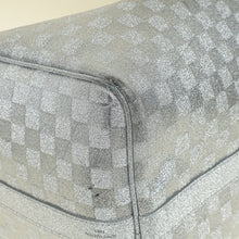 Louis Vuitton Metallic Silver Virgil Abloh Damier Glitter Keepall Bandouliere 50 Bag