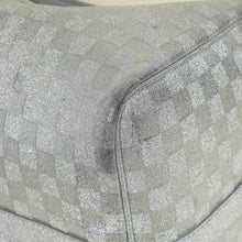 Louis Vuitton Metallic Silver Virgil Abloh Damier Glitter Keepall Bandouliere 50 Bag