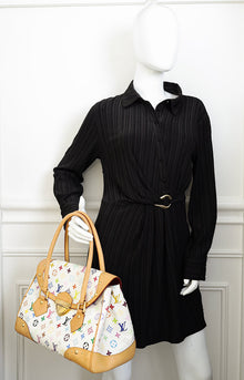 Louis Vuitton White Multicolor Monogram Beverly GM Bag
