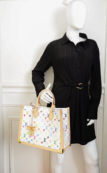 Louis Vuitton White Multicolor x TM OnTheGo MM Bag