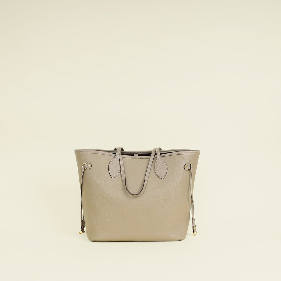 Louis Vuitton Tourterelle Monogram Empreinte Neverfull MM Bag