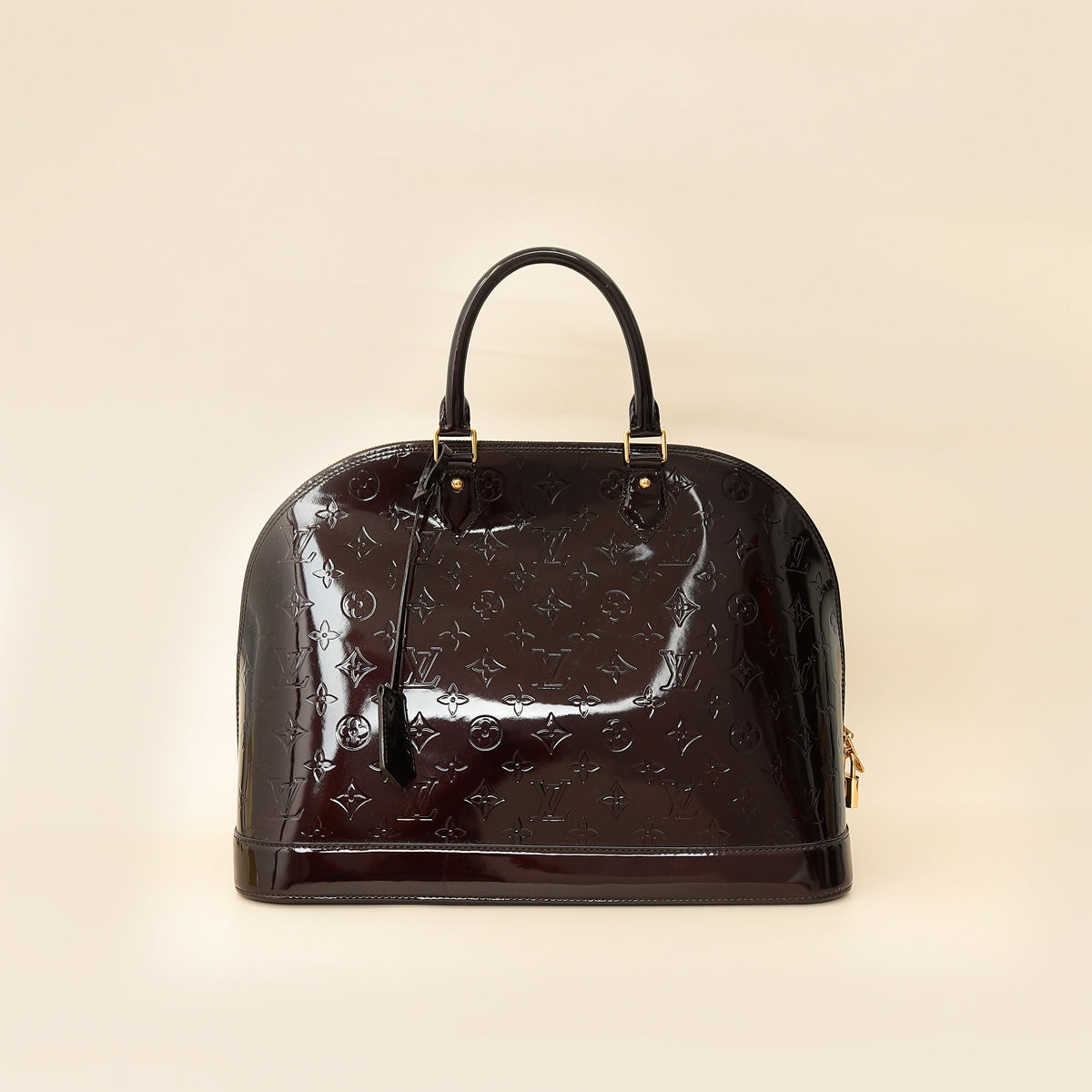 Louis Vuitton Amarante Vernis Monogram Alma GM Bag