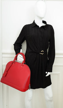Louis Vuitton Red Alma PM Bag