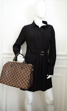 Louis Vuitton Damier Ebene Speedy 30 Bandouliere Bag