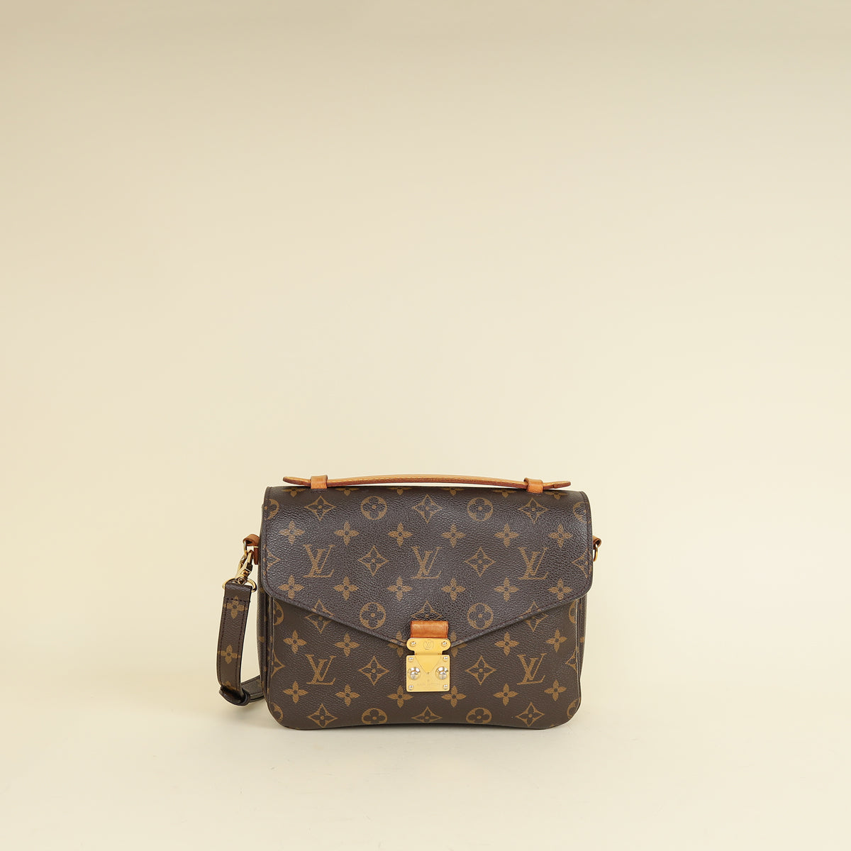 Louis Vuitton Brown Monogram Pochette Metis Bag