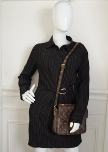 Louis Vuitton Brown Monogram Pochette Metis Bag