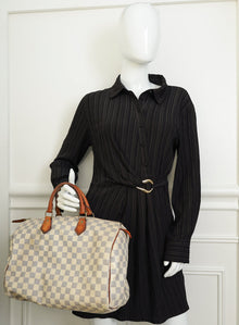 Louis Vuitton Damier Azur Speedy 35 Bag