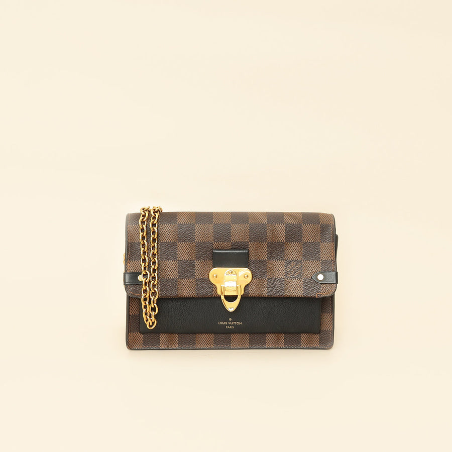 Louis Vuitton Damier Ebene Vavin Chain Wallet