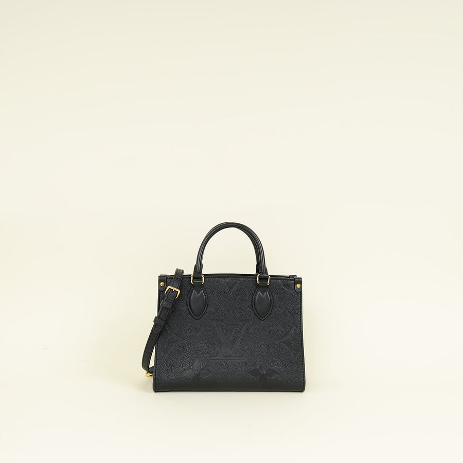 Louis Vuitton Black Monogram Giant Empreinte Onthego PM Bag