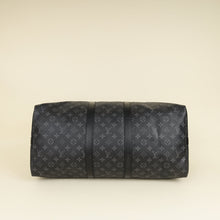 Louis Vuitton Monogram Eclipse Keepall Bandouliere 55 Bag W/ MO Initials