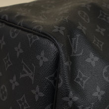 Louis Vuitton Monogram Eclipse Keepall Bandouliere 55 Bag W/ MO Initials