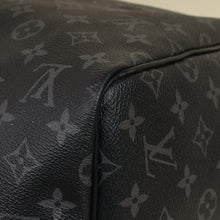 Louis Vuitton Monogram Eclipse Keepall Bandouliere 55 Bag W/ MO Initials