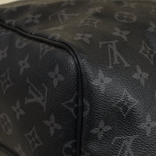 Louis Vuitton Monogram Eclipse Keepall Bandouliere 55 Bag W/ MO Initials