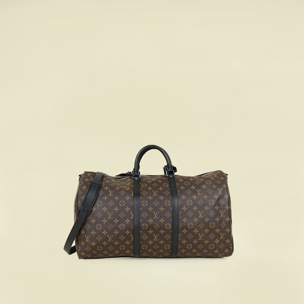 Louis Vuitton Monogram Macassar Keepall Bandoulière 55 Bag