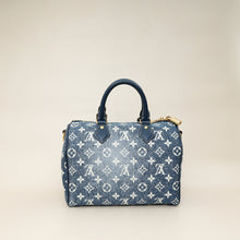 Louis Vuitton Navy Blue Monogram Denim Jacquard Speedy Bandouliere 25 Bag
