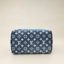Louis Vuitton Navy Blue Monogram Denim Jacquard Speedy Bandouliere 25 Bag