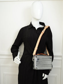 Louis Vuitton Silver Monogram Mirror Soft Handle Trunk Bag