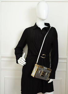 Louis Vuitton Metallic Bicolor Petite Malle Bag