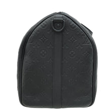 Louis Vuitton Matte Black Monogram Shadow Keepall Bandouliere 50 Bag