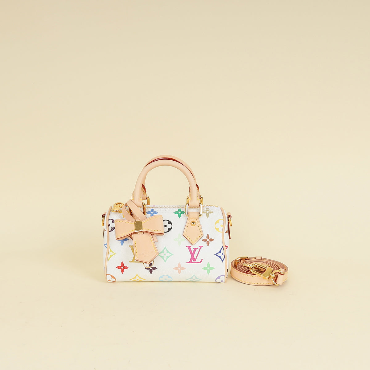 Louis Vuitton Multicolor Monogram x TM Nano Speedy Takashi Murakami Bag